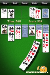 Игра на iPhone Solitaire City Deluxe Игра на iPhone Solitaire City Deluxe