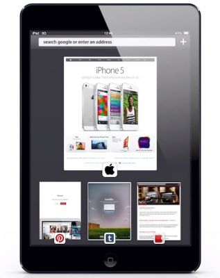 Концепция браузера Safari в iOS 7 Концепция браузера Safari в iOS 7