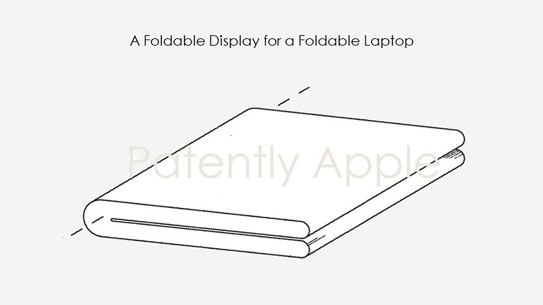 В новом патенте Apple складное устройство описывается как складной «ноутбук». / © Патентно Apple

