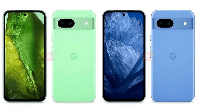 Google Pixel 8a может быть выпущен в новых цветах: мятно-зеленом и синем заливе / © Android Headlines

