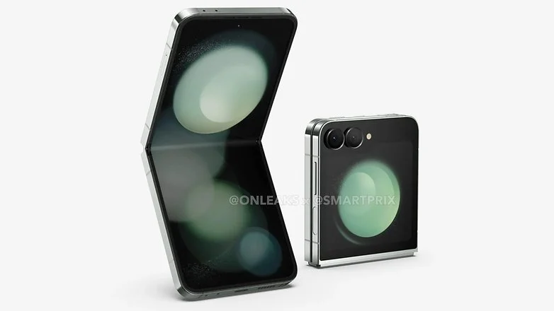 Samsung Galaxy Z Flip 6 показан с тем же дисплеем, что и Z Flip 5. / © On Leaks / SmartPrix
