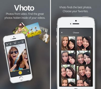 Vhoto дает возможность сохранять фотографии из видеороликов
