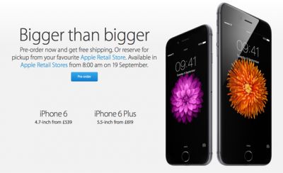Предзаказ на iPhone 6 и iPhone 6 Plus