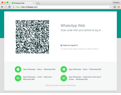 Разработчики WhatsApp запустили интернет-версию сервиса