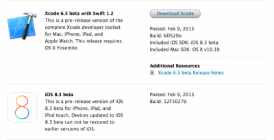 Вышла прошивка iOS 8.3 beta 1. Что нового?