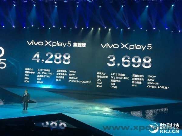 Анонсирован смартфон Vivo Xplay 5: процессор Snapdragon 820 и 6 ГБ ОЗУ