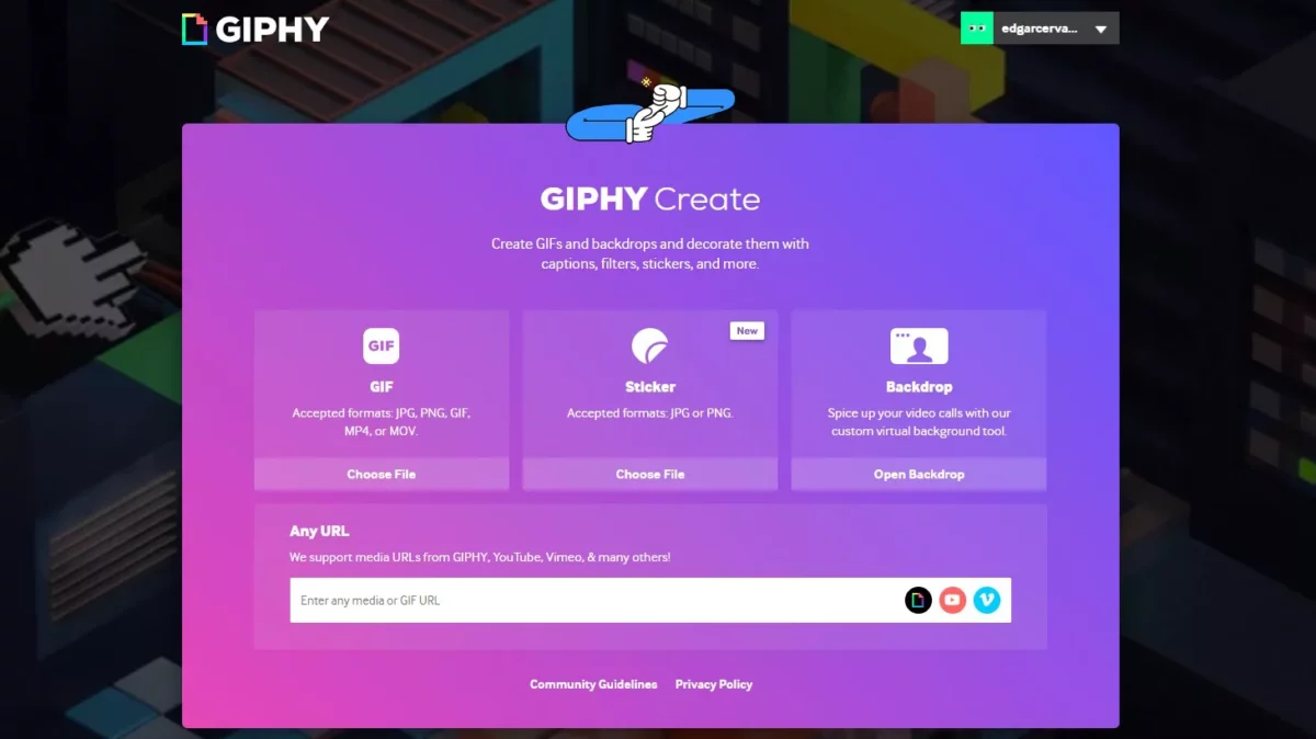 Как создать GIF с помощью Giphy: