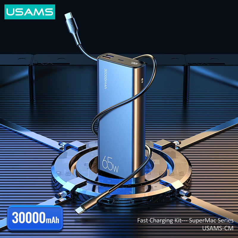 Внешний аккумулятор USAMS QC 3,0 30000 мАч