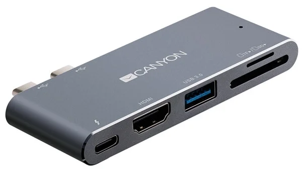 USB-концентратор Canyon 5-в-1 Thunderbolt 3