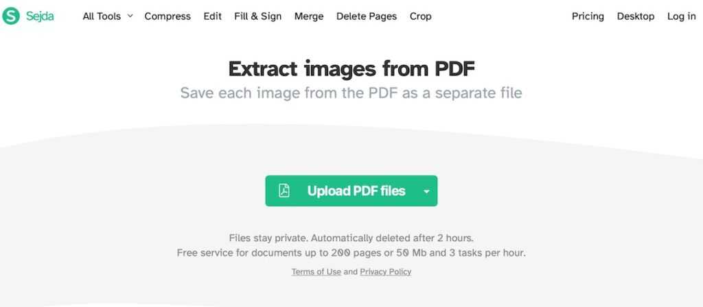 Как извлечь изображения из PDF-файла онлайн