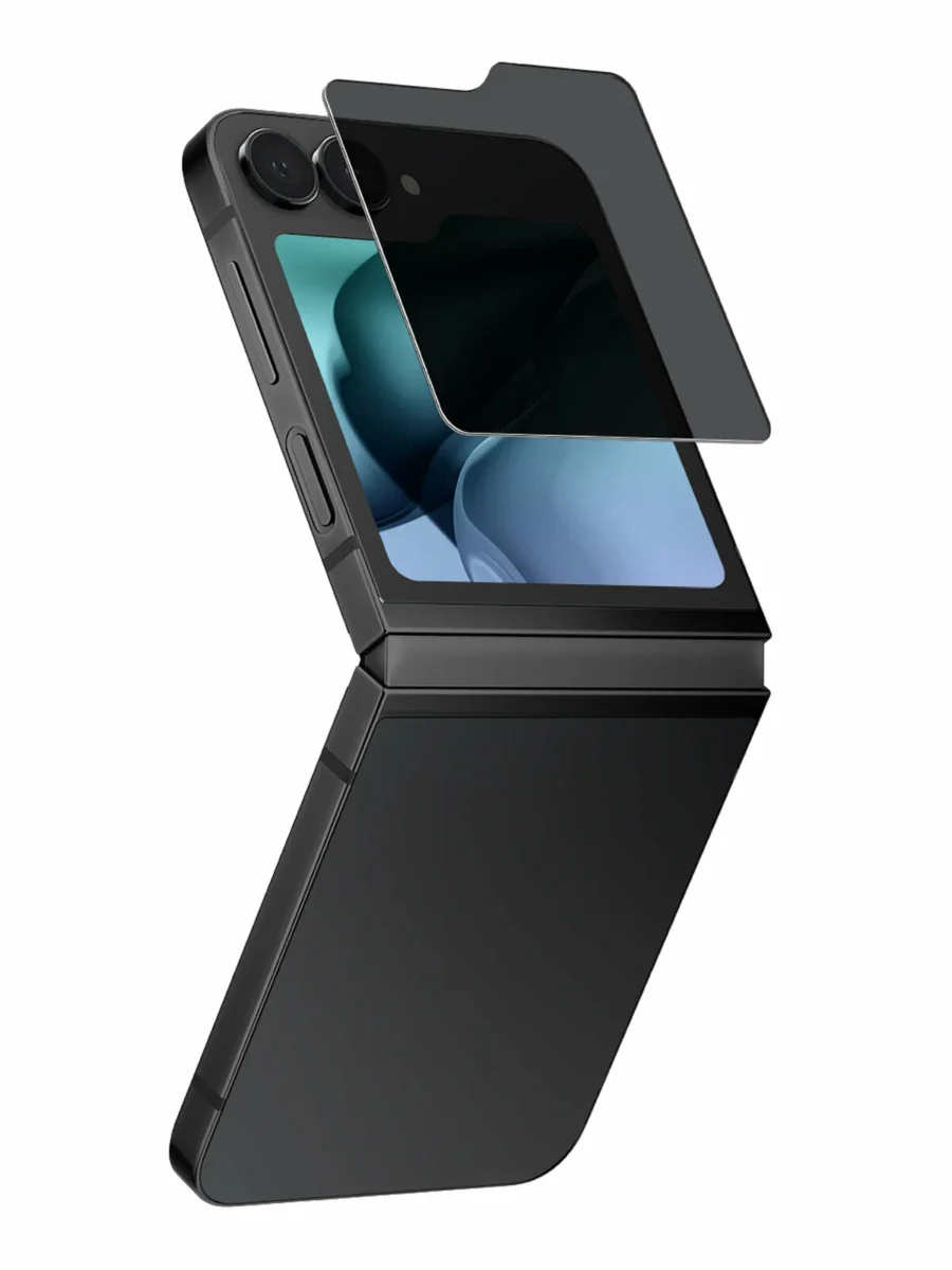 Uniq OPTIX Privacy Clear — антишпион-стекло для Galaxy Z Flip 6
