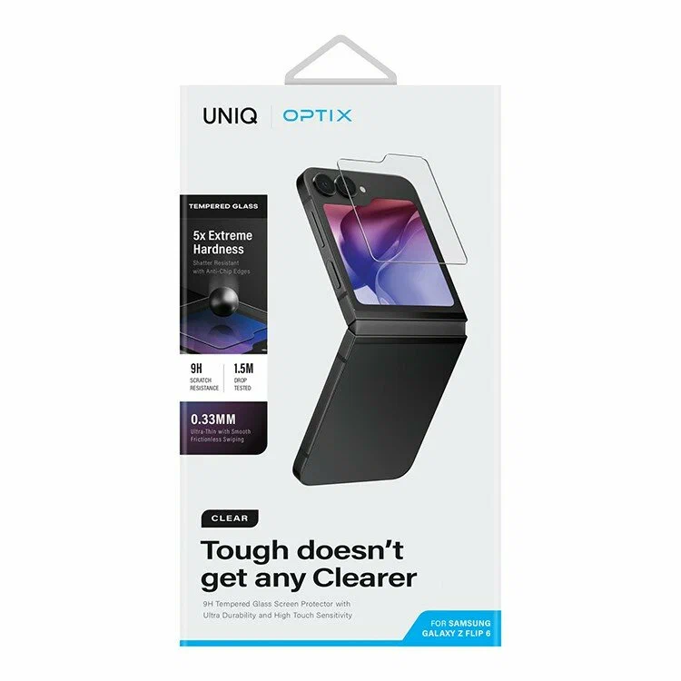Uniq OPTIX Clear — чёткая защита для Galaxy Z Flip 6
