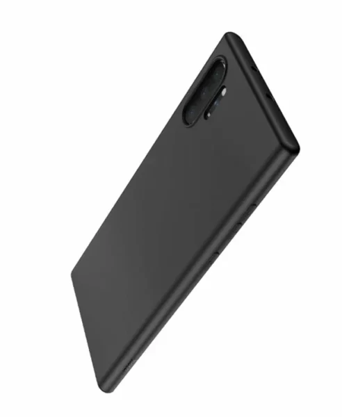 Силиконовый чёрный чехол Samsung Galaxy Note 10 Plus