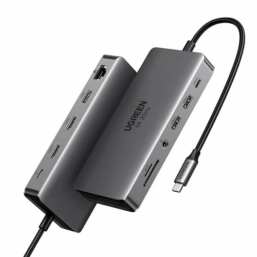 Ugreen Revodok Pro 11-в-1 USB-C Hub – лучший USB-C концентратор для дисплеев 8K (Windows)

