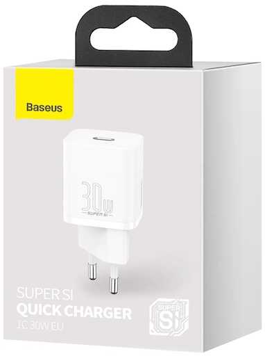 4. Зарядное устройство BASEUS GaN3 USB-C - Самое дешевое настенное зарядное устройство USB-C мощностью 30 Вт