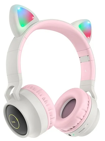 Hoco W27 Cat ear - лучшие детские беспроводные наушники