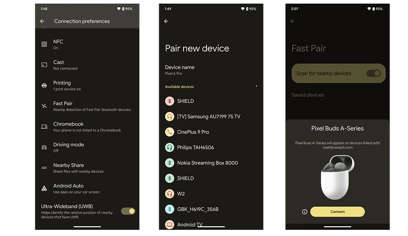Android 14 вносит некоторые изменения в Fast Pair. 