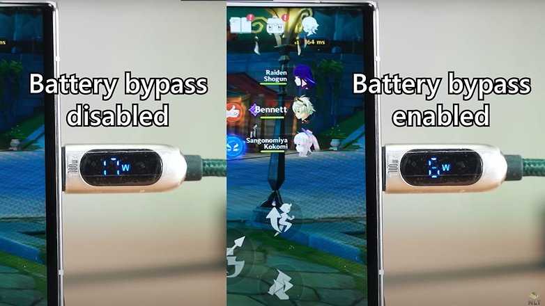 Сравнение обхода батареи с обычной зарядкой на Samsung Galaxy S23 / © YouTube