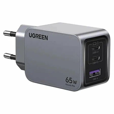 UGREEN Nexode Pro 65W 3-портовое быстрое зарядное устройство GaN