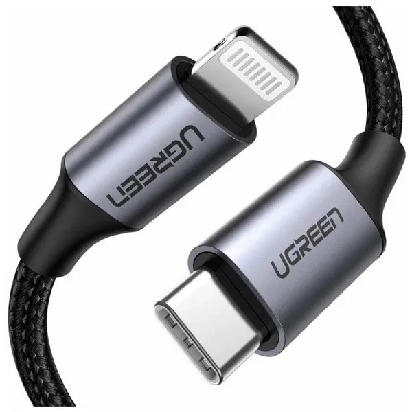 Кабель для зарядки и передачи данных Ugreen USB C 2.0 - Lighting MFI