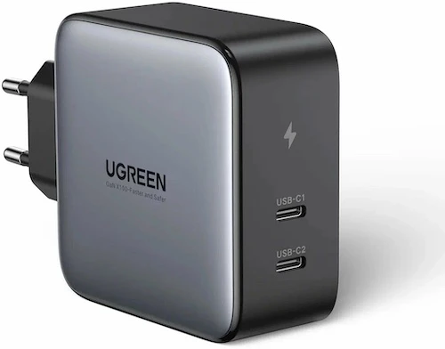 Carregamento em rede UGREEN 100 W USB-C, 2 portas