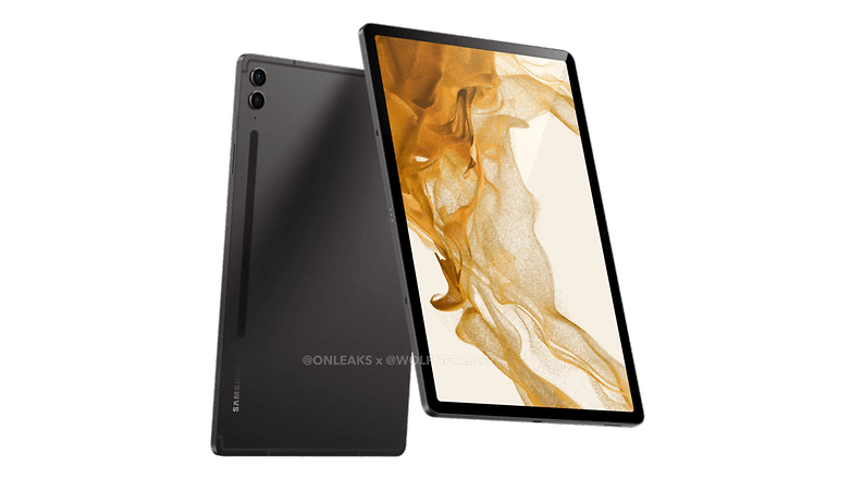 Samsung Galaxy Tab S9 FE Plus имеет тот же минималистичный дизайн, что и Tab S9. / © OnLeaks