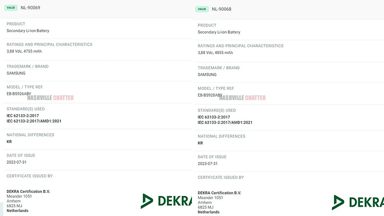 Емкость аккумулятора Samsung Galaxy S24+ и Galaxy S24 Ultra. / © Декра Н.Л.
