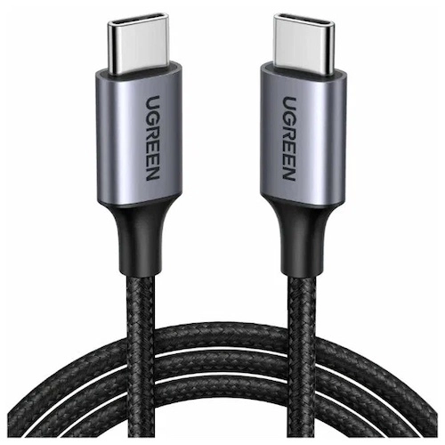 Плетеный зарядный кабель USB-C Ugreen (2 м; 100 Вт)