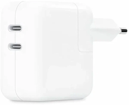 Зарядное устройство Apple мощностью 35 Вт с двумя портами USB-C