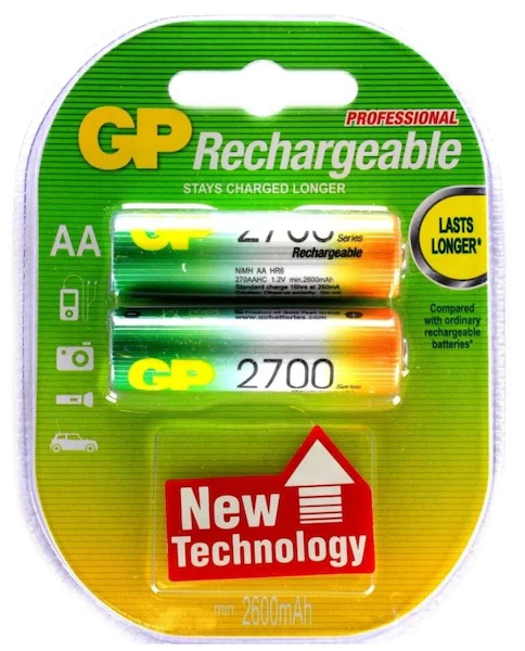 GP Rechargeable 2700 Series AA