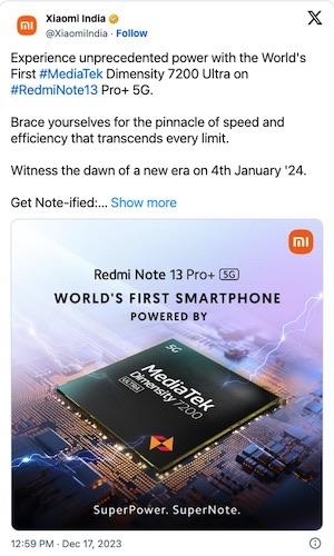 Когда выйдет Redmi Note 13?