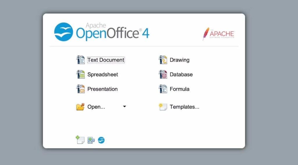 OpenOffice использует формат Open Document Format