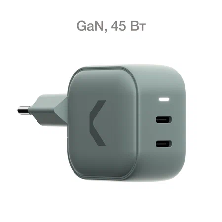 Быстрое зарядное устройство COMMO 45W Core Charger Dual USB-C