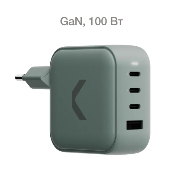 Быстрое зарядное устройство COMMO 100W Key Charger 3xUSB-C + 1xUSB-A, 100 Вт,