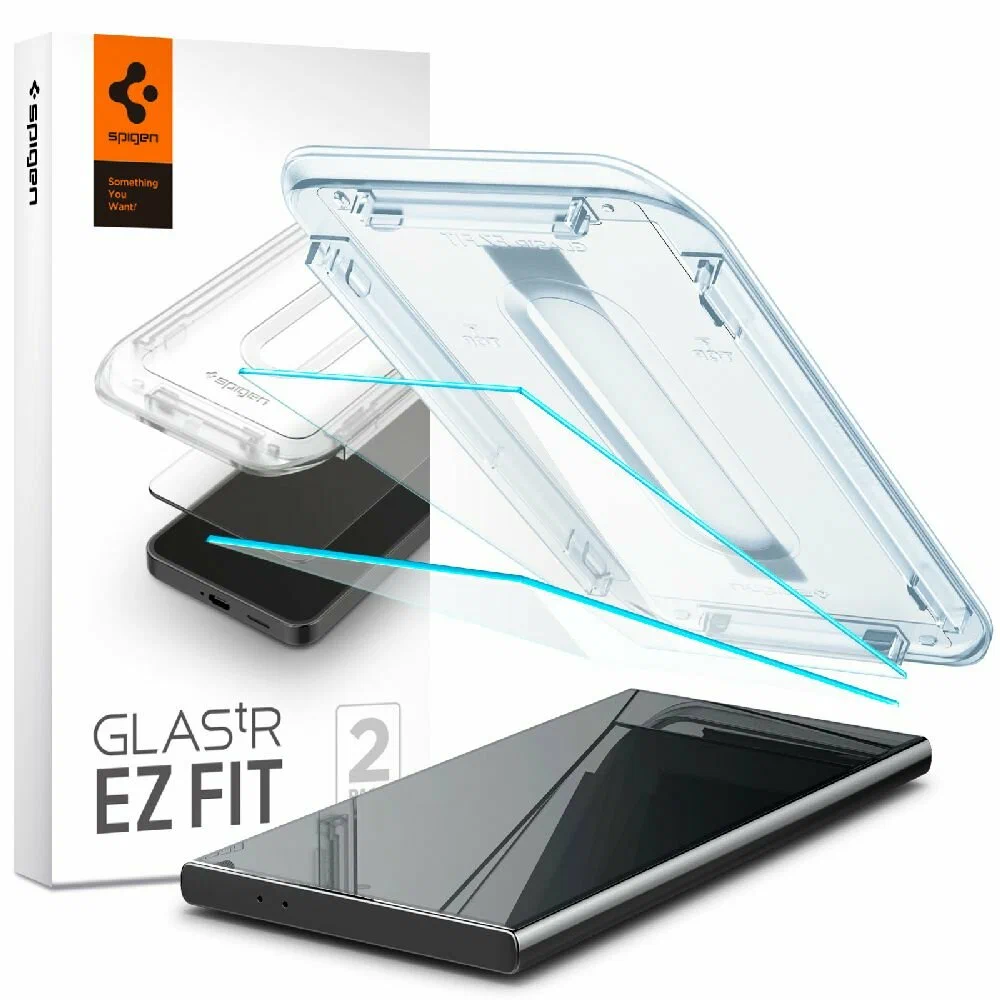 Защитное стекло Spigen на Samsung Galaxy S24 Ultra (AGL07495) Glass tR EZ Fit HD 2 шт