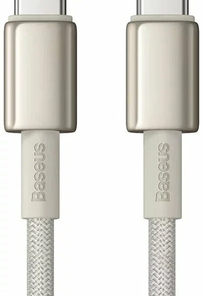 Кабель Baseus для зарядки и передачи данных Tungsten Gold 100W 2M